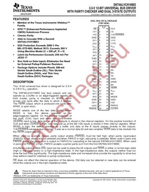 74ALVCH16903DGVRE4 datasheet  